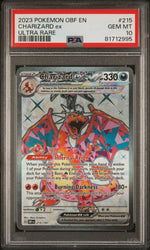 Charizard Ex #215 2023 Pokemon Obf En-Obsidian Flames PSA 10 Ultra Rare