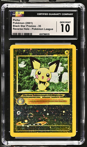Pichu #35 2001 Black Star Promos CGC 10