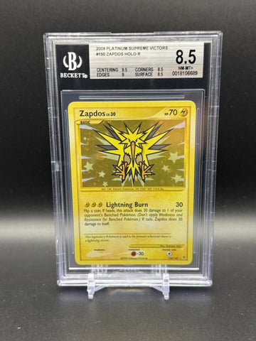 Zapdos HOLO R #150 2009 Pokemon Platinum Supreme Victors BGS 8.5