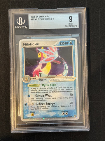 Milotic EX HOLO R #96 2005 Pokemon EX Emerald BGS 9.0