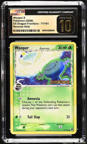 Wooper δ #71/101 2006 EX Dragon Frontiers CGC 10