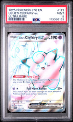 Lillie's Clefairy Ex #173 2025 Pokemon Jtg En-Journey Together PSA 9 Ultra Rare