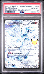 Reshiram #113 2021 Pokemon Celebrations Classic Collection PSA 10.
