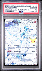 Reshiram #113 2021 PSA 10 Pokemon Celebrations Classic Collection