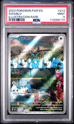 Swablu #213 2023 Pokemon Par En-Paradox Rift PSA 9 Illustration Rare