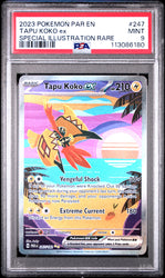 Tapu Koko Ex #247 2023 Pokemon Par En-Paradox Rift PSA 9 SIR