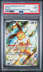 Eevee #173 2025 Pokemon Svp En-Sv Black Star Promo PSA 9 a