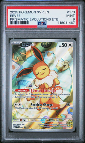 Eevee #173 2025 Pokemon Svp En-Sv Black Star Promo PSA 9 a