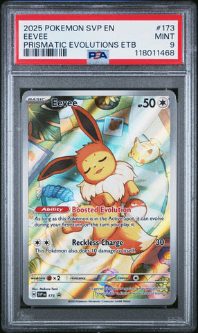 Eevee #173 2025 Pokemon Svp En-Sv Black Star Promo PSA 9 b