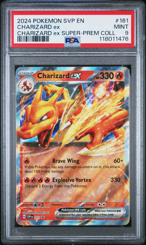 Charizard Ex #161 2024 Pokemon Svp En-Sv Black Star Promo PSA 9 Charizard Ex E
