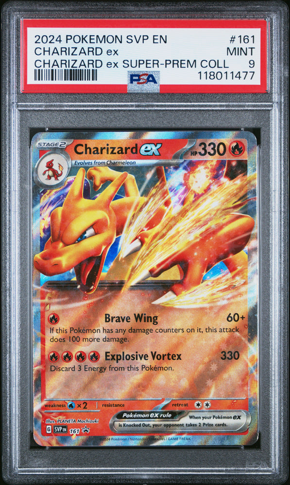 Charizard Ex #161 2024 Pokemon Svp En-Sv Black Star Promo PSA 9 Charizard Ex F