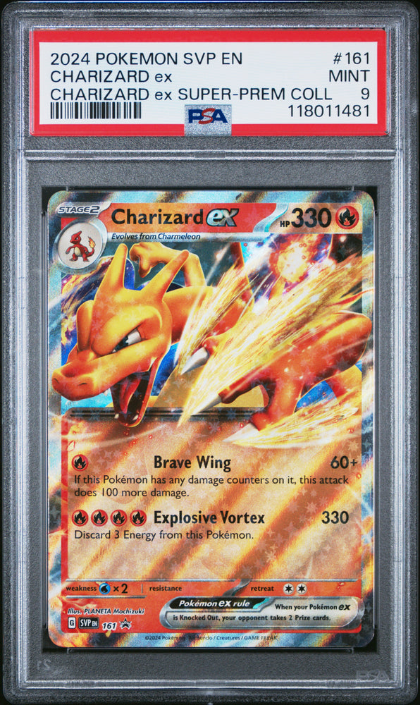 Charizard Ex #161 2024 Pokemon Svp En-Sv Black Star Promo PSA 9 Charizard Ex H