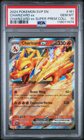 Charizard Ex #161 2024 Pokemon Svp En-Sv Black Star Promo PSA 10 Charizard Ex A