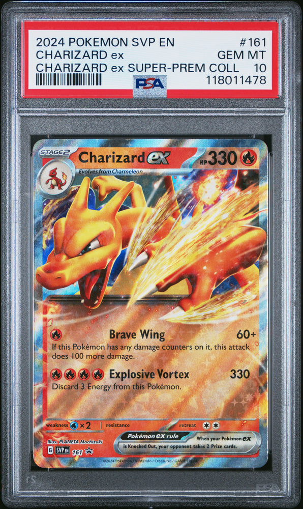 Charizard Ex #161 2024 Pokemon Svp En-Sv Black Star Promo PSA 10 Charizard Ex B