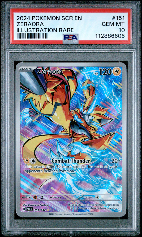 Zeraora #151 2024 Pokemon Scr En-Stellar Crown PSA 10 IR