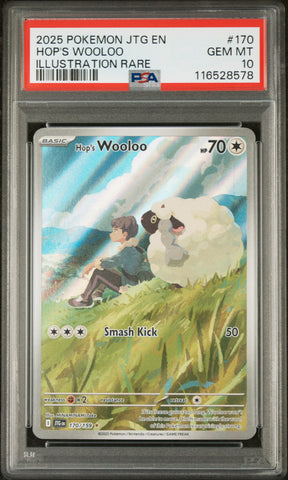 Hop's Wooloo #170 2025 Pokemon Jtg En-Journey Together PSA 10 IR