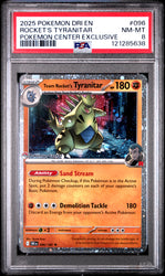 Rocket's Tyranitar #096 2025 Destined Rivals PSA 8 Pokemon Center Exclusive
