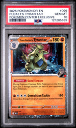 Rocket's Tyranitar #096 2025 Destined Rivals PSA 10 Pokemon Center Exclusive a
