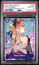 Black Maria #074 2025 One Piece Promos PSA 10 Illustration Box Vol 2 b