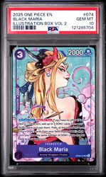 Black Maria #074 2025 One Piece Promos PSA 10 Illustration Box Vol 2 d