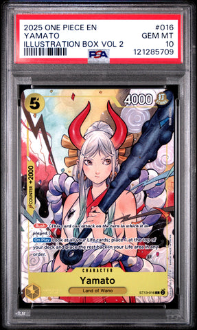Yamato #016 2025 One Piece Promos PSA 10 Illustration Box Vol 2 b