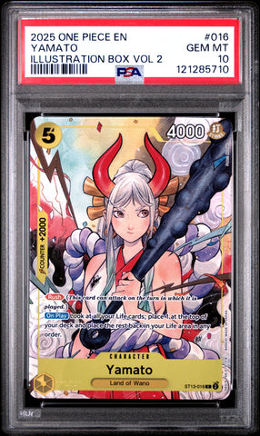 Yamato #016 2025 One Piece Promos PSA 10 Illustration Box Vol 2 c