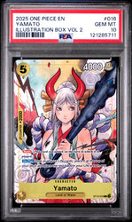 Yamato #016 2025 One Piece Promos PSA 10 Illustration Box Vol 2 d