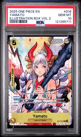 Yamato #016 2025 One Piece Promos PSA 10 Illustration Box Vol 2 d
