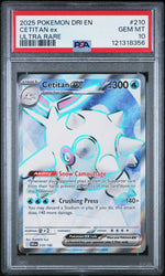 Cetitan Ex #210 2025 Pokemon Dri En-Destined Rivals PSA 10 Ultra Rare
