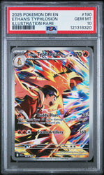 Ethan's Typhlosion #190 2025 Pokemon Dri En-Destined Rivals PSA 10 IR