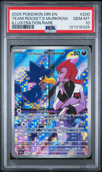 Team Rocket's Murkrow #200 2025 Pokemon Dri En-Destined Rivals PSA 10 IR a