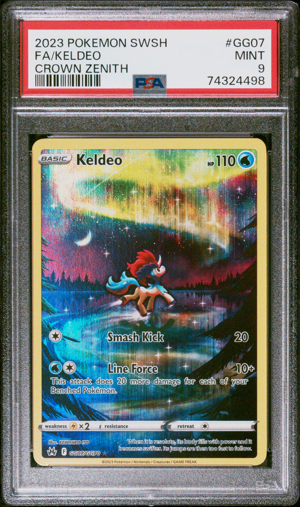 Fa/Keldeo #GG07 2023 Pokemon Sword And Shield Crown Zenith PSA 9 Crown Zenith