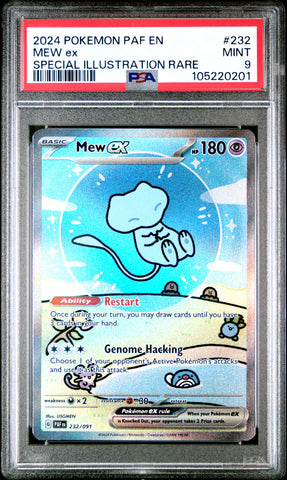 Mew Ex #232 2024 Pokemon Paf En-Paldean Fates PSA 9 SIR a