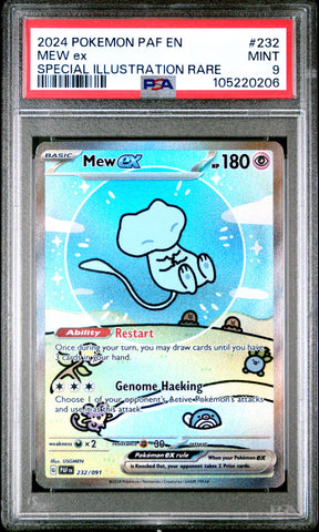 Mew Ex #232 2024 Pokemon Paf En-Paldean Fates PSA 9 Special Illustration Rare