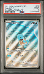Squirtle #170 2023 Pokemon Mew En-151 PSA 9 Illustration Rare