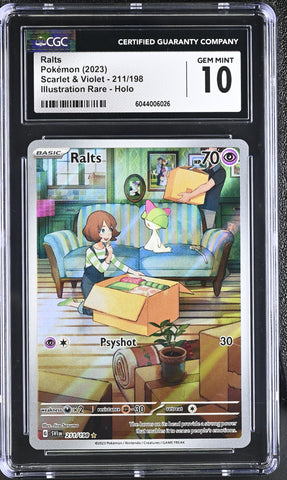 Ralts #211/198 2023 Scarlet & Violet CGC 10