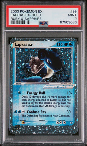 Lapras Ex-Holo #99 2003 Pokemon Ex Ruby & Sapphire PSA 9 Ruby & Sapphire