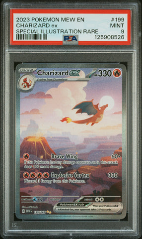 Charizard Ex #199 2023 Pokemon Mew En-151 PSA 9 Special Illustration Rare