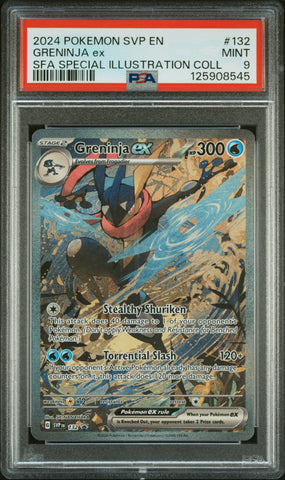 Greninja Ex #132 2024 Pokemon Svp En-Sv Black Star Promo PSA 9
