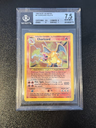 Charizard HOLO R #4 1999 Pokemon Base Unlimited BGS 7.5