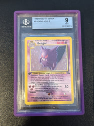 Gengar HOLO R #5 1999 Pokemon Fossil 1st Edition BGS 9.0