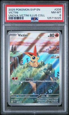 Victini #208 2025 Pokemon Svp En-Sv Black Star Promo PSA 8