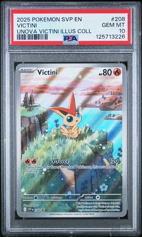 Victini #208 2025 Pokemon Svp En-Sv Black Star Promo PSA 10 b