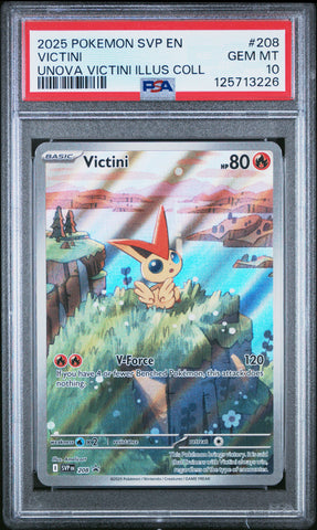 Victini #208 2025 Pokemon Svp En-Sv Black Star Promo PSA 10 b