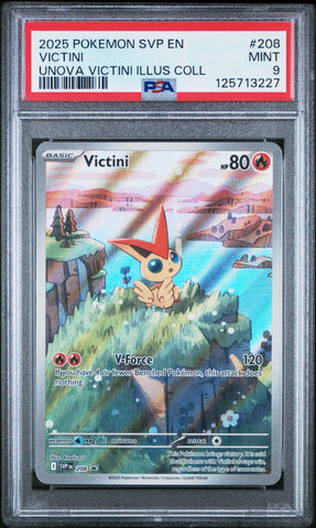Victini #208 2025 Pokemon Svp En-Sv Black Star Promo PSA 9