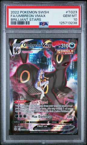 Umbreon Vmax #TG23 2022 Pokemon Sword & Shield Brilliant Stars PSA 10