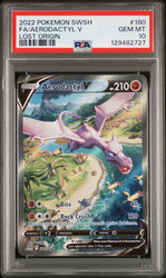 Aerodactyl V #180 2022 Pokemon Sword & Shield Lost Origin PSA 10 Lost Origin