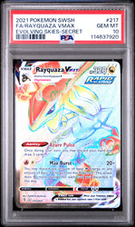Rayquaza Vmax #217 2021 Pokemon Sword & Shield Evolving Skies PSA 10