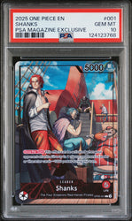Shanks #001 2025 One Piece Promos PSA 10 Psa Magazine Exclusive