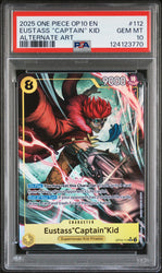 Eustass "Captain" Kid #112 2025 One Piece Op10-Royal Blood PSA 10 Alternate Art